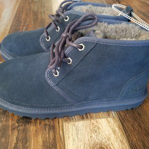 Navy Laceup UGG Boots
